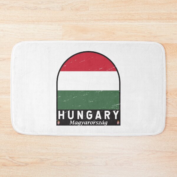 Item preview, Hungary Flag Emblem Distressed Vintage designed and sold by KrisSidDesigns.