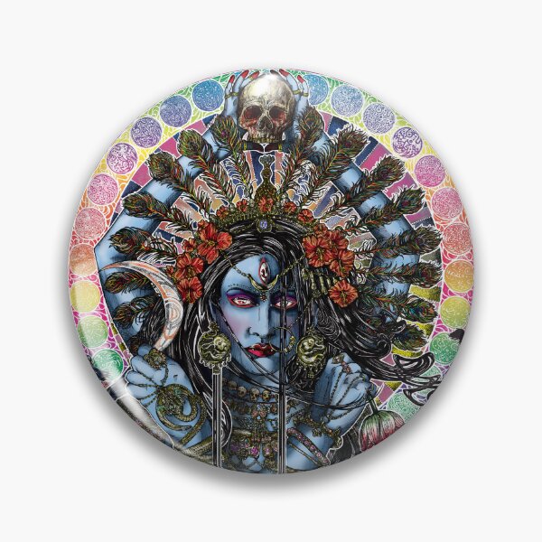 Item preview, Kali Ma 'The Dark Mother' Hindu Goddess Full Colour Illustration designed and sold by Kim  Fowler.