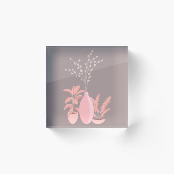 Artikelvorschau, Rosa Blumenvase-Set entworfen und verkauft von samahsbd.