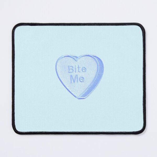 Item preview, Bite Me, Patch, Heart, Aesthetic Blue designed and sold by Inspired Life Creative.