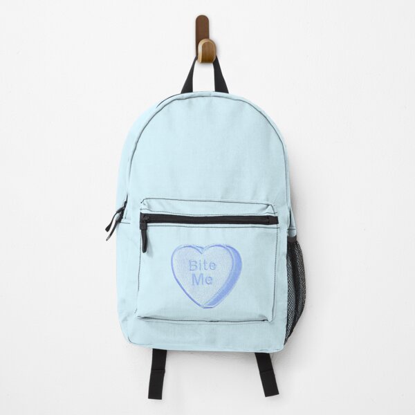 Item preview, Bite Me, Patch, Heart, Aesthetic Blue designed and sold by Inspired Life Creative.