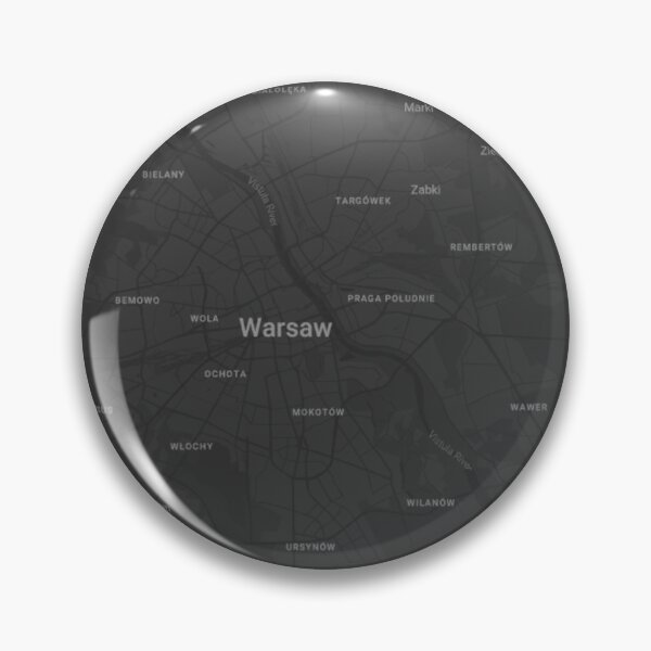 Item preview, Warsaw Map designed and sold by kapiks.