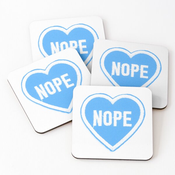 Item preview, Nope, Blue Aesthetic, Patch, Preppy Blue, Preppy Aesthetic designed and sold by Inspired Life Creative.