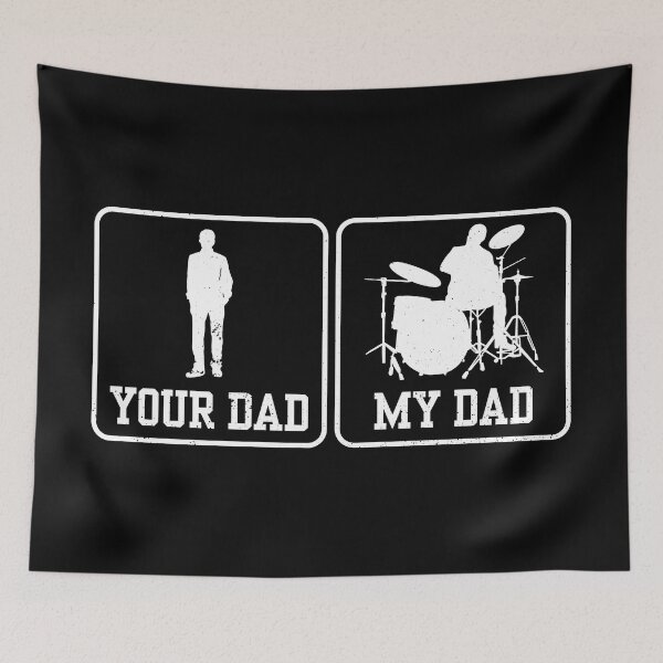 Item preview, Rock Drummer Shirt Your Dad My Dad Drummers Rockstar designed and sold by haselshirt.