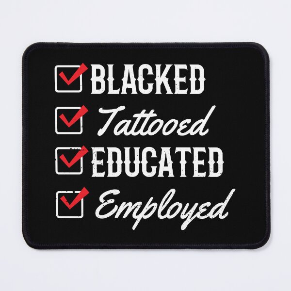 Item preview, Black Tattooed Educated Employed Clothing Afro Black History designed and sold by haselshirt.