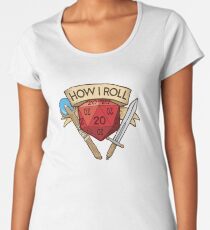 How I Roll d20 Dungeons and Dragons Dice RPG Premium Scoop T-Shirt