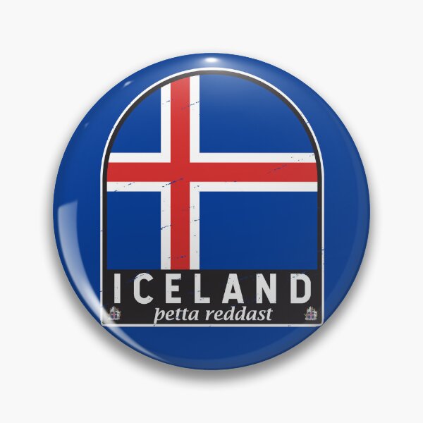 Item preview, Iceland Flag Emblem Distressed Vintage designed and sold by KrisSidDesigns.