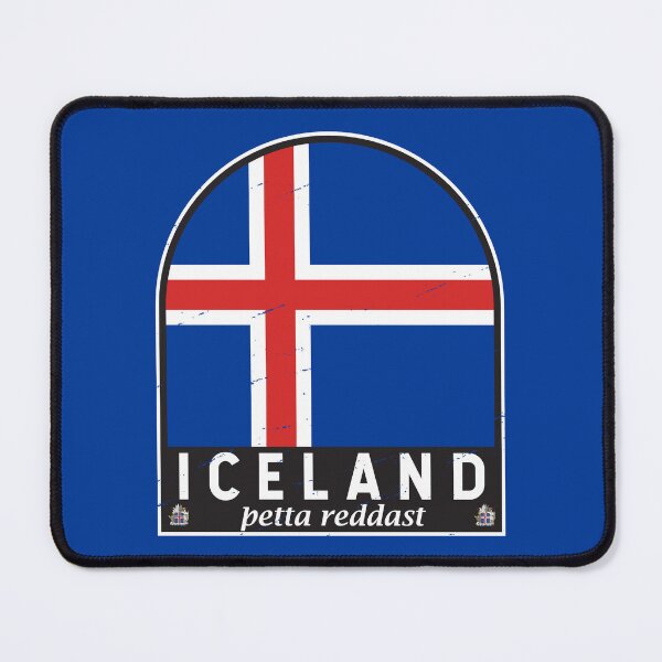 Item preview, Iceland Flag Emblem Distressed Vintage designed and sold by KrisSidDesigns.