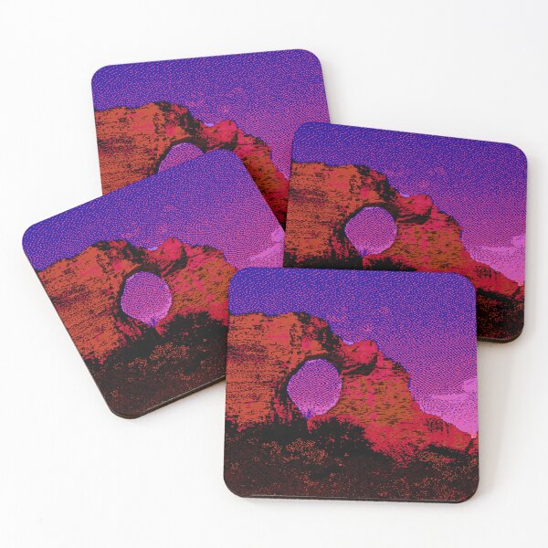 Item preview, National Park Pixel Sunset Nature Retro Game Hikers designed and sold by Plastic Memory Archive.