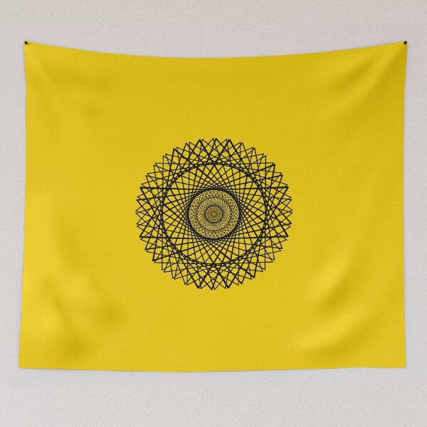 Item preview, Abstract art geometric yellow and black designed and sold by YohanysDesigns.