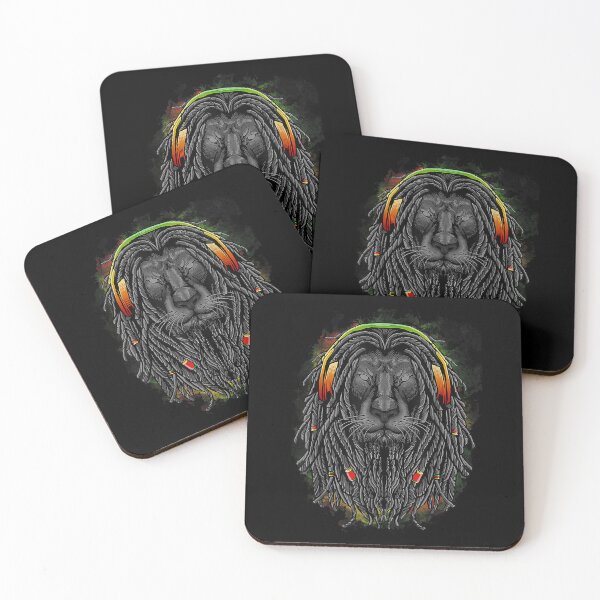 Item preview, Black Rasta Lion With Dreads Show Your Pride designed and sold by danielles79.