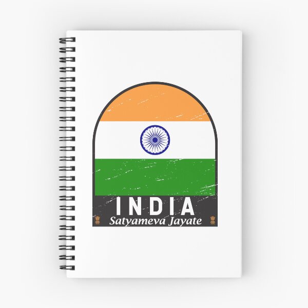 Item preview, India Flag Emblem Distressed Vintage designed and sold by KrisSidDesigns.