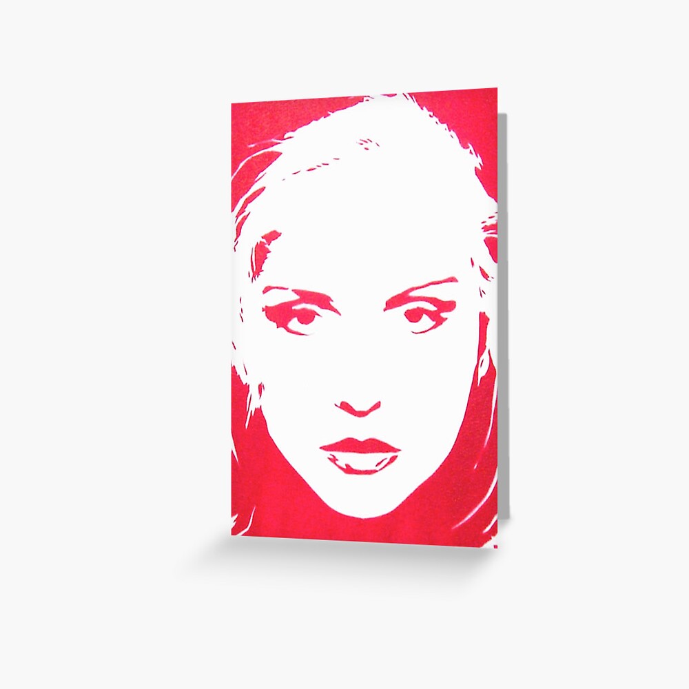 "Debbie Harry stencil art" Greeting Card for Sale by kikikitsune Redbubble