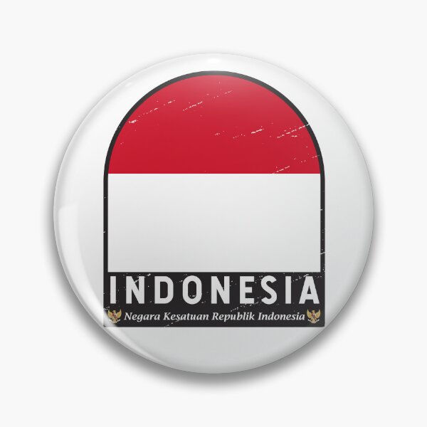 Item preview, Indonesia Flag Emblem Distressed Vintage designed and sold by KrisSidDesigns.