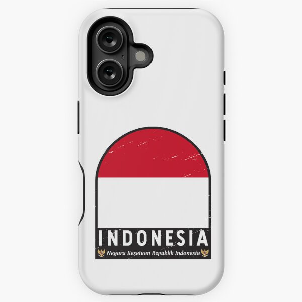 Item preview, Indonesia Flag Emblem Distressed Vintage designed and sold by KrisSidDesigns.
