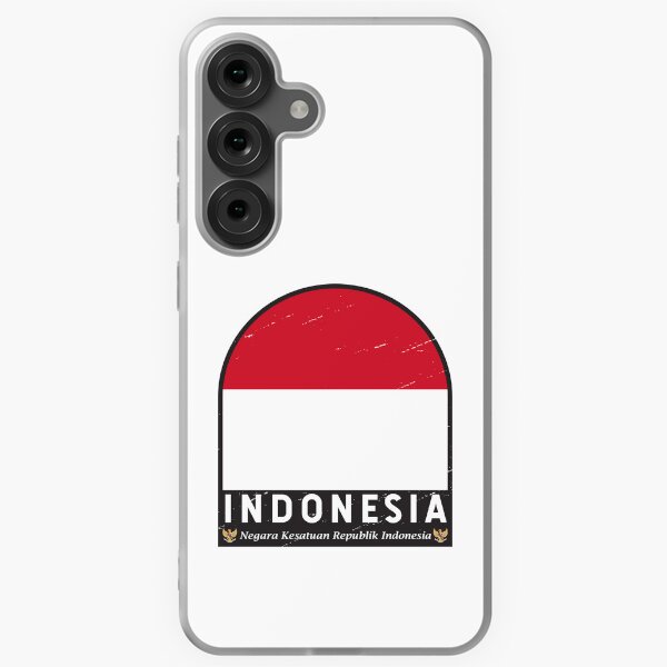 Item preview, Indonesia Flag Emblem Distressed Vintage designed and sold by KrisSidDesigns.