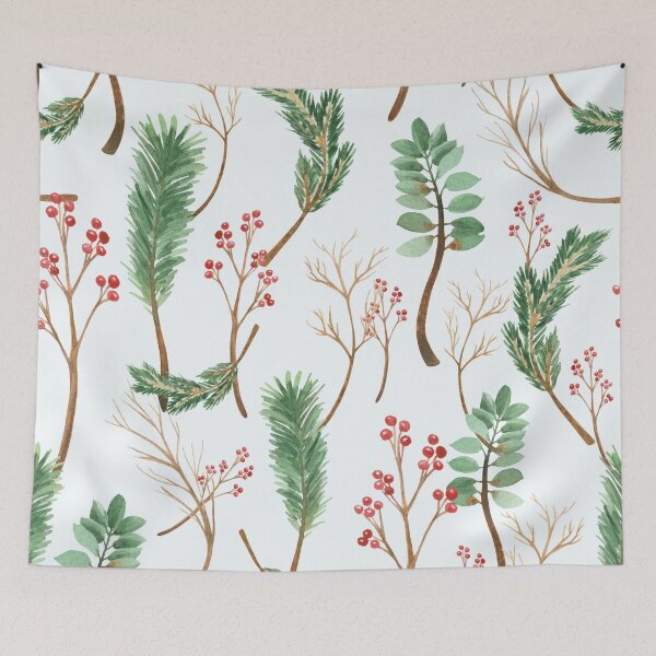 Item preview, Christmas Spruce Branch Pattern, Xmas Spruce Pattern designed and sold by antevasinart.