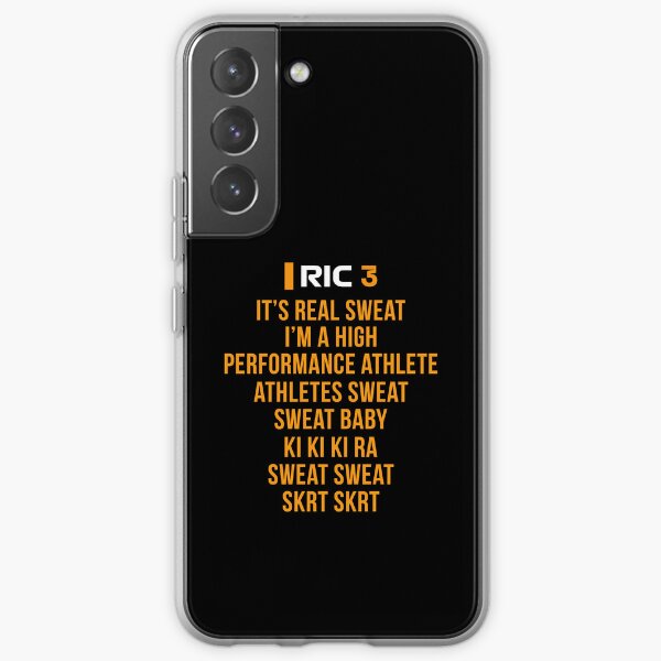 RIC. Ich bin ein Hochleistungssportler (Original – Orange/Schwarz BG) Samsung Galaxy Flexible Hülle