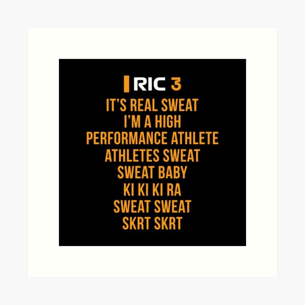 Item preview, RIC. I'm a High Performance Athlete (Original - Orange/Black BG) designed and sold by FilipeFerreira.