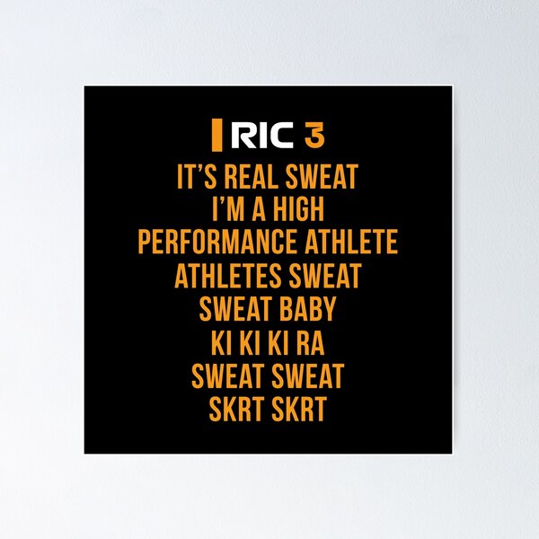 Item preview, RIC. I'm a High Performance Athlete (Original - Orange/Black BG) designed and sold by FilipeFerreira.
