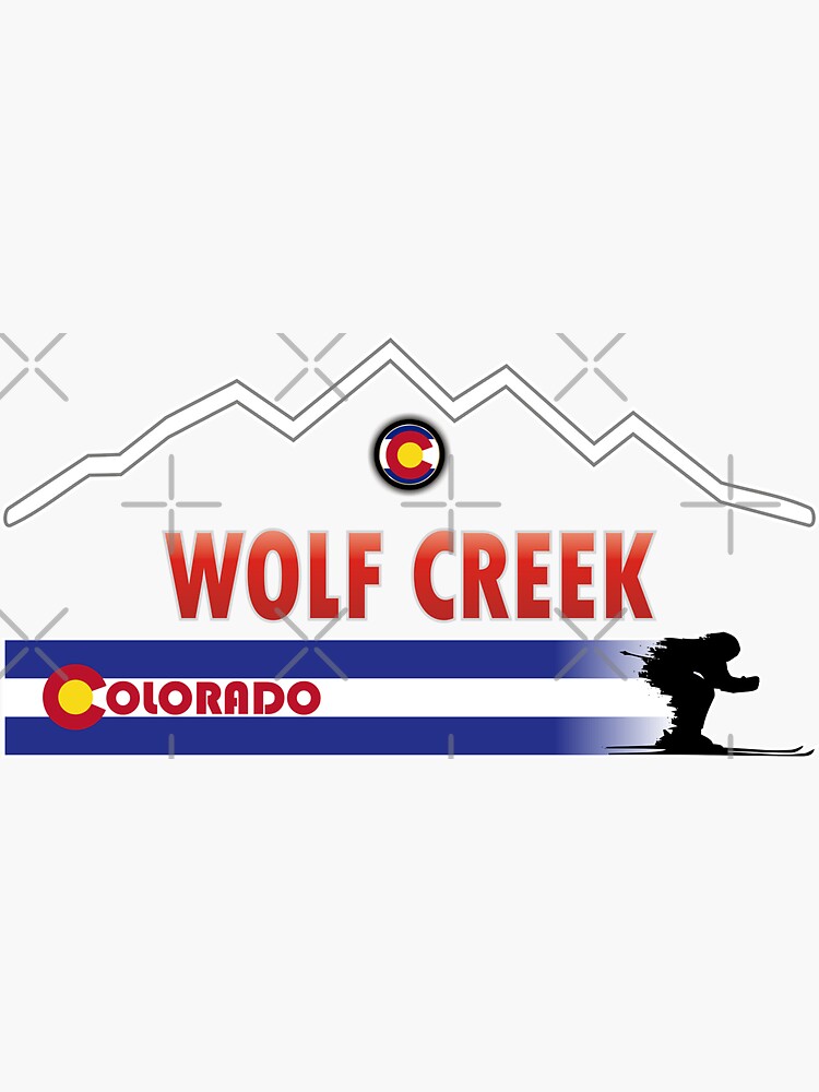 "Wolf Creek Colorado ski flag" Sticker for Sale by SoulSafe Redbubble