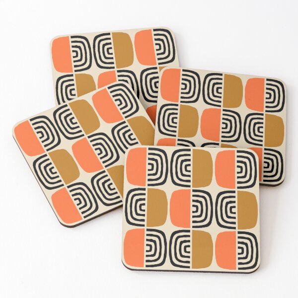 Item preview, Mid Century Modern Half Concentric Circle Pattern 925 designed and sold by tonymagnerart.