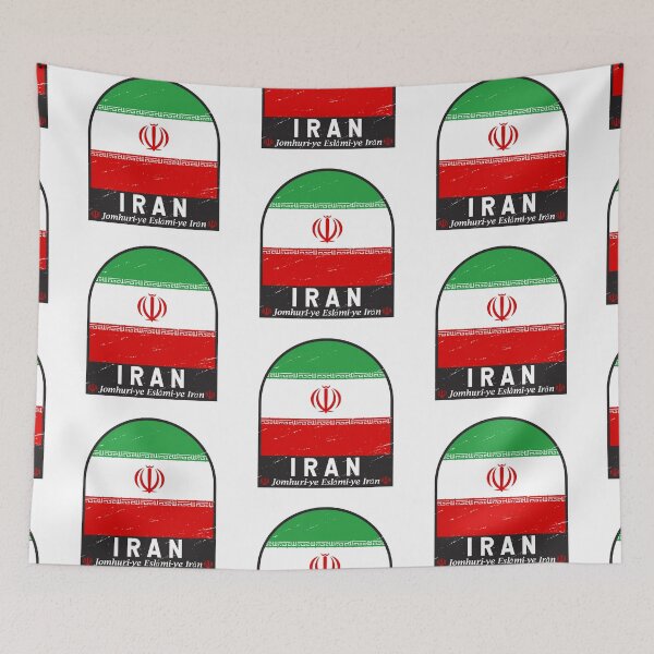 Item preview, Iran Flag Emblem Distressed Vintage designed and sold by KrisSidDesigns.
