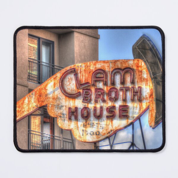 Item preview, Clam Broth House Sign with Rust in Hoboken designed and sold by Kurt Gardiner.