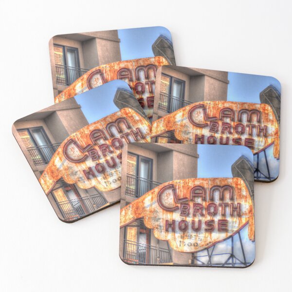 Item preview, Clam Broth House Sign with Rust in Hoboken designed and sold by Kurt Gardiner.