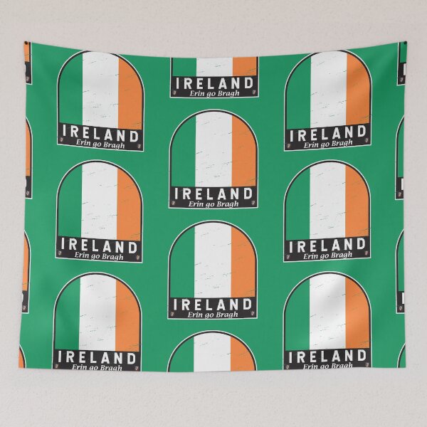 Item preview, Ireland Flag Emblem Distressed Vintage designed and sold by KrisSidDesigns.