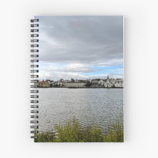 Item preview, Reykjavik Iceland Downtown View Across Tjornin Pond Photo designed and sold by ValeriesGallery.
