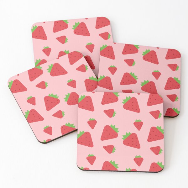 Item preview, Vegan Cute Strawberry Pattern  designed and sold by 37jlee.