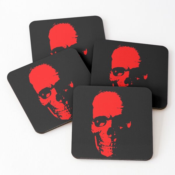 Item preview, Creepy Red Skull Black Background designed and sold by CreativeCranium.