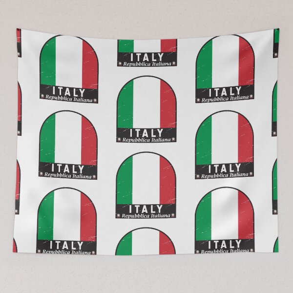 Item preview, Italy Flag Emblem Distressed Vintage designed and sold by KrisSidDesigns.