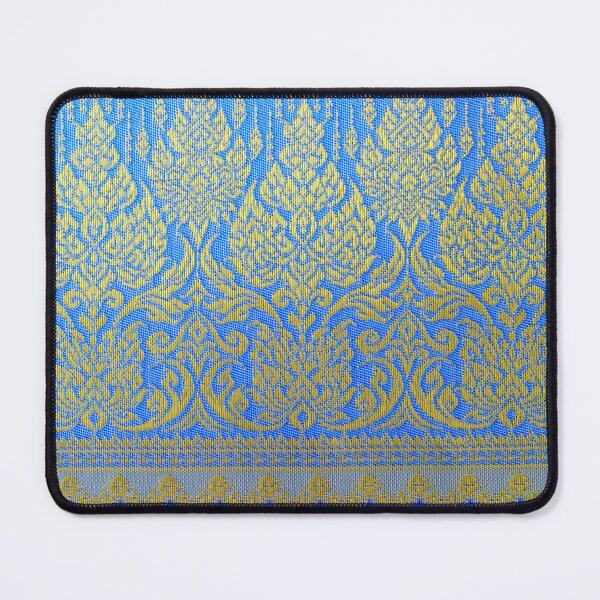 Item preview, Thai Silk - Azure Blue Gold Thai Traditional Silkworms designed and sold by Gymmer-Life.