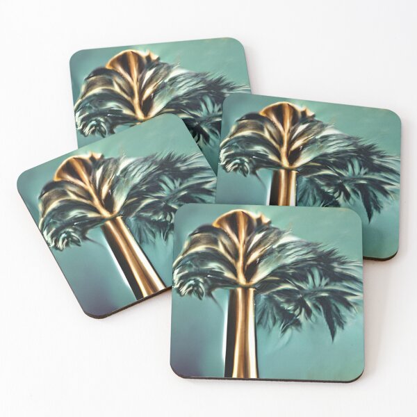 Item preview, royal palm mid-century colorful original art designed and sold by Surrealarts727.