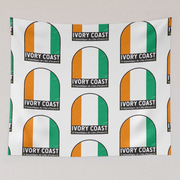 Item preview, Ivory Coast Flag Emblem Distressed Vintage designed and sold by KrisSidDesigns.