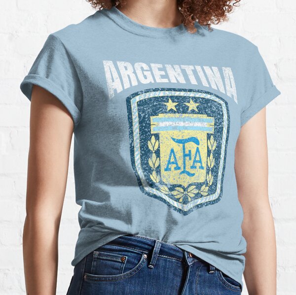 Regalo de apoyo del equipo de bandera de fútbol de Argentina Camiseta clásica