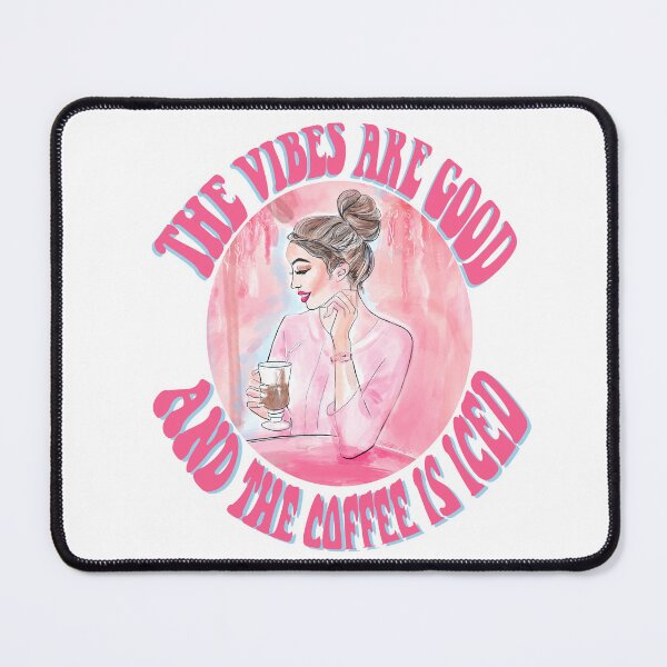 Item preview, The vibes are good and the coffee is iced designed and sold by PG Illustration.