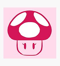 peach mushroom Photographic Print