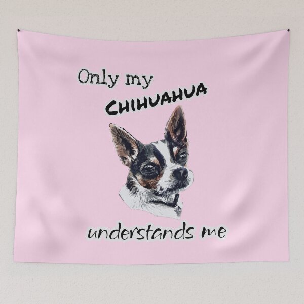 Item preview, Only my chihuahua understands me | funny dog quotes designed and sold by NathBros.