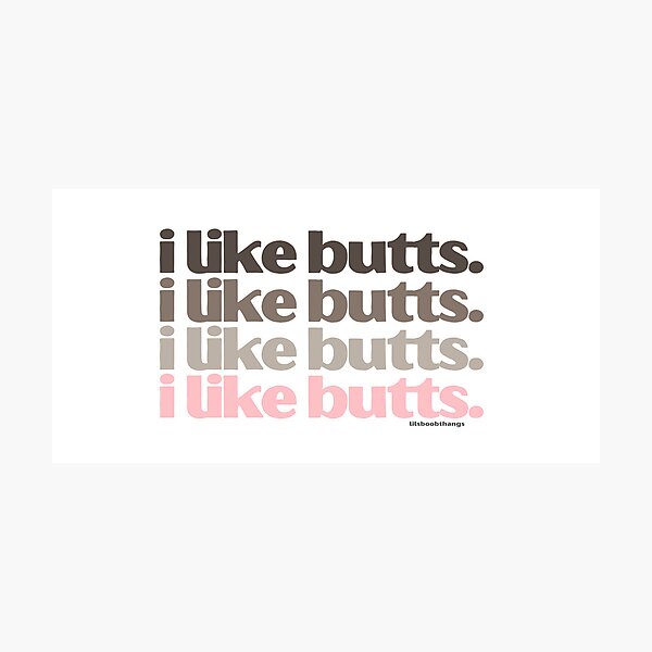 Item preview, I like butts (sandy version) | lilsboobthangs designed and sold by lilsboobthangs.