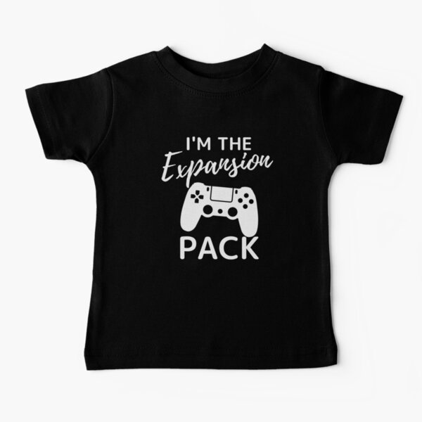 Funny gamer baby, gaming parents, I'm the expansion pack newborn Baby T-Shirt