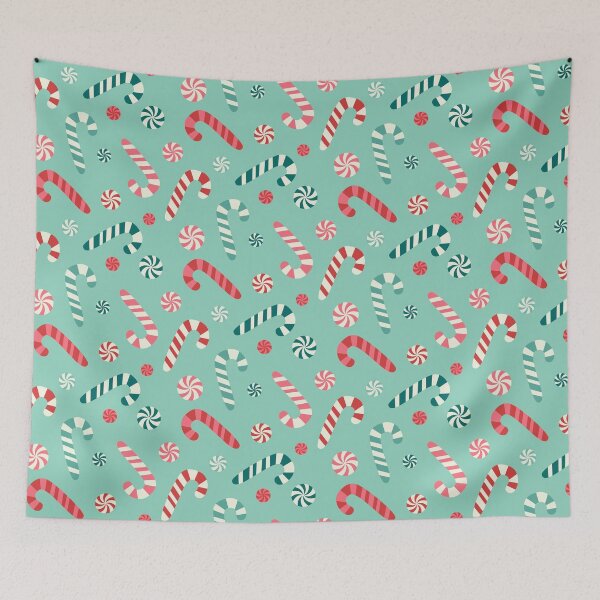 Item preview, Festive Candy Canes And Christmas Peppermint Candies designed and sold by SamAnnDesigns.