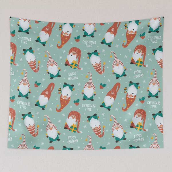 Item preview, Cute Christmas Gnome Pattern, Xmas Gnomes Pattern, Enjoy Holiday, Christmas Time designed and sold by antevasinart.