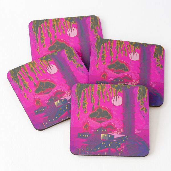Item preview, Greenhouses: Fantasy with Pink Sky designed and sold by ShaiSolomonArt.
