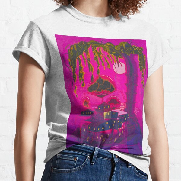 Greenhouses: Fantasy with Pink Sky Classic T-Shirt