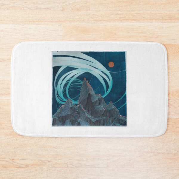 Item preview, Blue Mountain Watercolor Design designed and sold by ShaiSolomonArt.