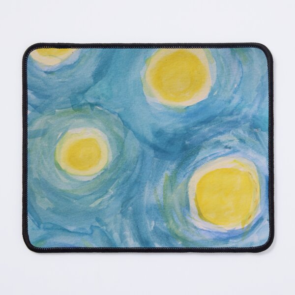 Item preview, Swirling suns, handpainted acrylic designed and sold by nocturniart.