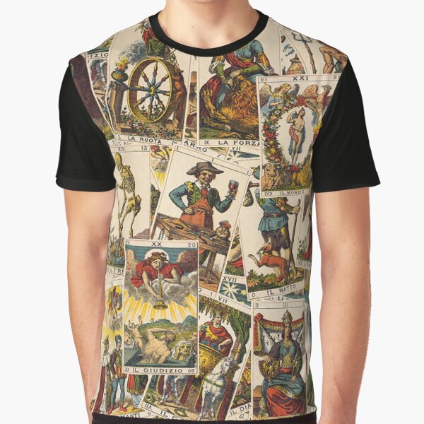 Tarot cards pattern Graphic T-Shirt